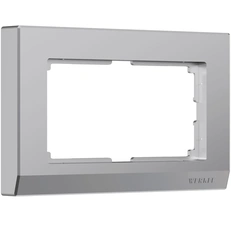 Изображение Рамка для двойной розетки Stark (серебряный) W0081806